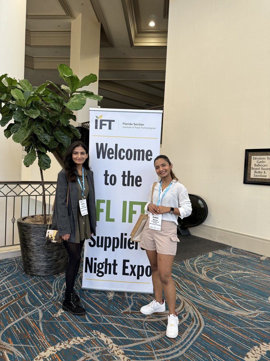 bhusalnikita's tweet photo. Got an opportunity to meet with various Food Industries at Florida Section IFT Suppliers Night Expo 2024!
Institute of Food Technologists (IFT)
#foodtech #foodscientists #foodindustries https://t.co/l8LorgJjPE