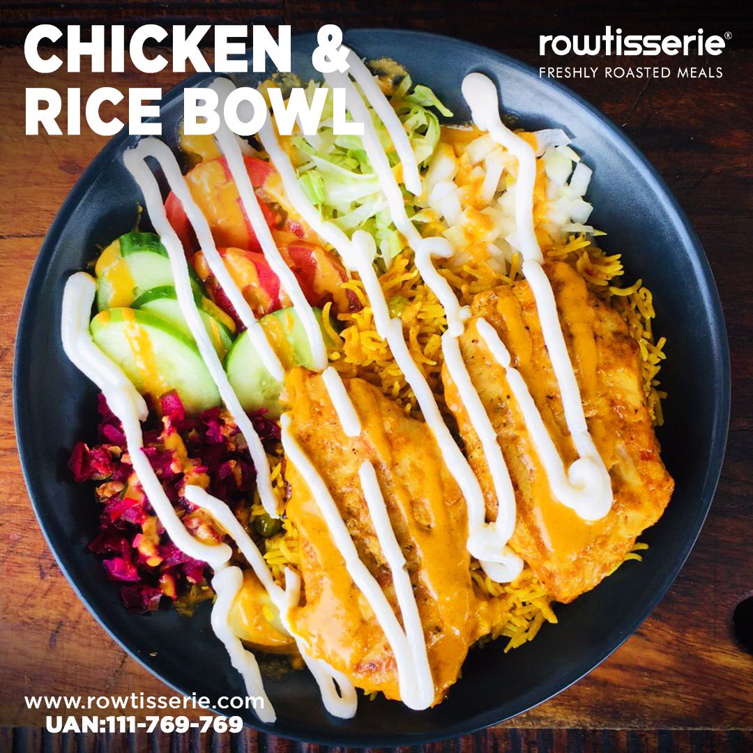 Chicken & Rice Bowl #rowtisserie #chicken #ricebowl #14thstreetphase5dha #ordernow #Foodie #Yum #Delicious #NomNom #Tasty #FoodLove #Foodgasm #EatingGood #FoodHeaven #FoodLovers #FoodAdventures #Gourmet #HomeCooking #FoodPhotography #FoodBloggers #FoodiesUnite #InstaFood