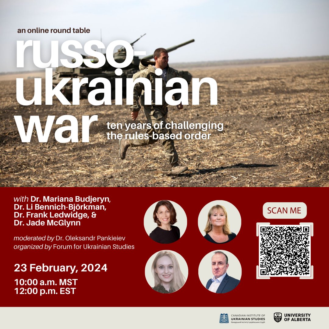 Join CIUS and <a href="/UkrStudiesForum/">Forum for Ukrainian Studies</a> on 23 Feb 2024 for an online round table reviewing and analyzing the critical events that have shaped the flow of Russia's war against Ukraine from the start.
Register via Zoom: bit.ly/3I3gIdv
More info: bit.ly/3w2ZWbC