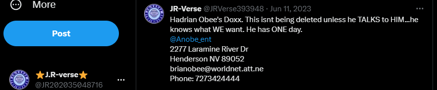 JR202035048716's tweet photo. ...why did this idiot made a fake account of me months ago? Which I just witnessed an hour ago? He even spread a fake screenshot of the chuggaaconroy drama that I honestly know LEAST about. I might be pretty sure he's also a doxxer as well.
#fakeaccount #doxxer #fake #fakeuser https://t.co/Z7pIKafYuY