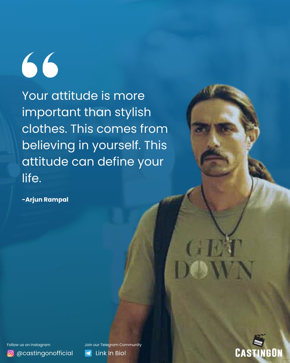 Believe in yourself: Your attitude outweighs stylish attire. Let your confidence define your journey.
.
To receive the latest casting calls, subscribe to CastingOn at: rpy.club/jcp/WOdQCAkpLE

#acting #actingtip #CASTING #Castingon #castingcall #Bollywood