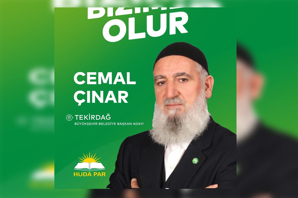 HİZBULLAH SANIĞI TEKİRDAĞ BÜYÜKŞEHİR BELEDİYE BAŞKAN ADAYI OLDU
fb.com/suleymanpasaha…