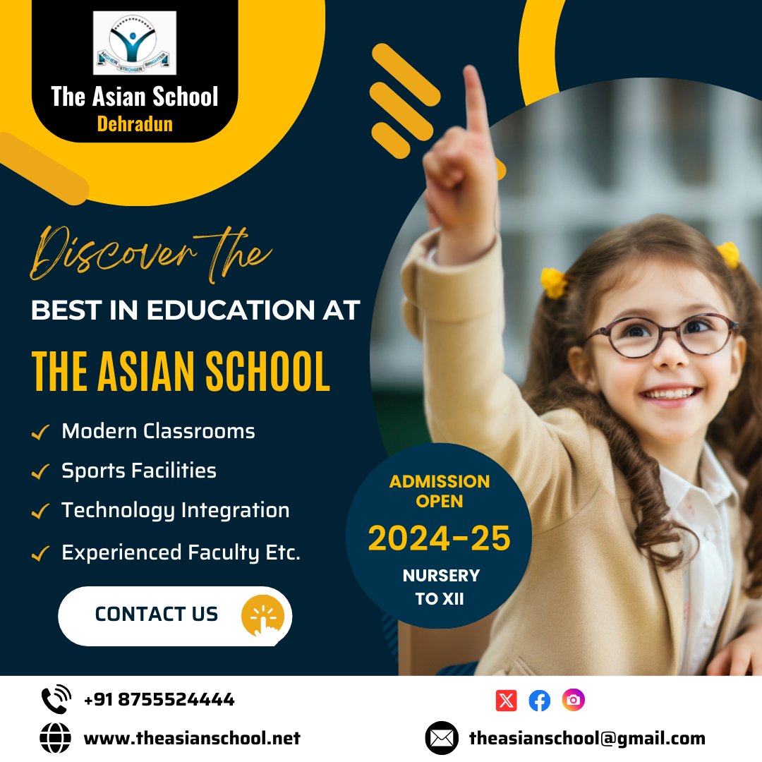 theasianschools's tweet photo. Discover a world-class learning environment at The Asian School, complete with modern classrooms, extensive sports facilities, technological integration, and a seasoned faculty.

🌐https://t.co/dwIMcRzJQn

#theasianschool #education #modernlearning #expertfaculty #techeducation https://t.co/DtVaXkPLIC