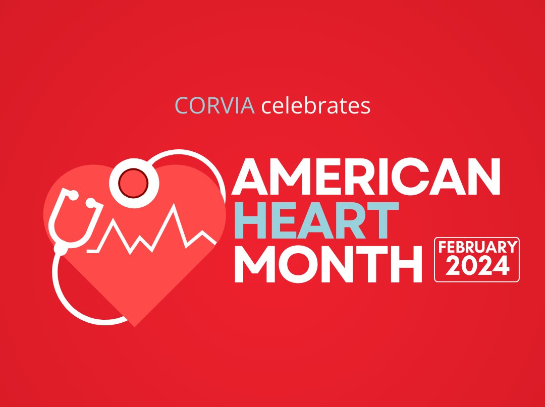 February is American #HeartMonth ❤️, a time to raise awareness about heart health and cardiovascular disease. #CorviaMedical is proud to be part of the solution to improve the lives of millions of people who suffer from heart disease.
#HeartMonth2024 #cardiotwitter #corvia