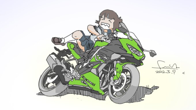 「motorcycle pleated skirt」 illustration images(Latest)