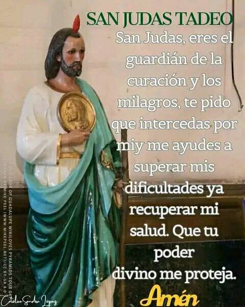 arroyoreyes2's tweet photo. San Judas Tadeo ayúdame. Amen. Amen. Amen. https://t.co/hjtj0yc0yA