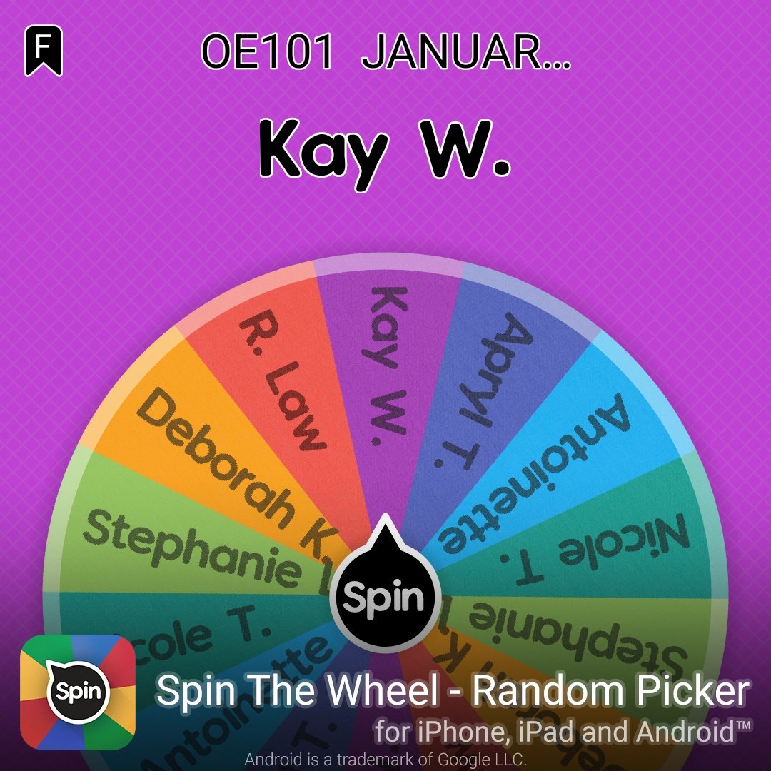 Congratulations Kay W. in OE101  JANUARY BIRTHDAYS GIVEAWAY! #SpinTheWheelApp #spinthewheel 👉 spinthewheel.app/download