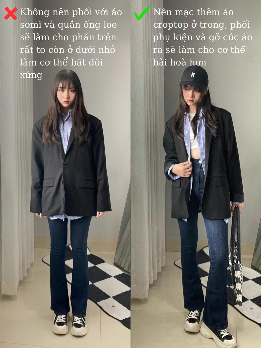 phihuongtu's tweet photo. Phối Blazer đẹp https://t.co/OkDWyHT6gQ