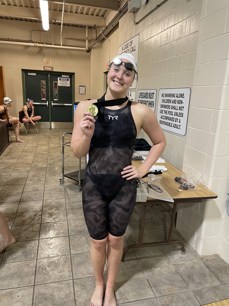100 Free: Haiden Schoessel is your conference champion.