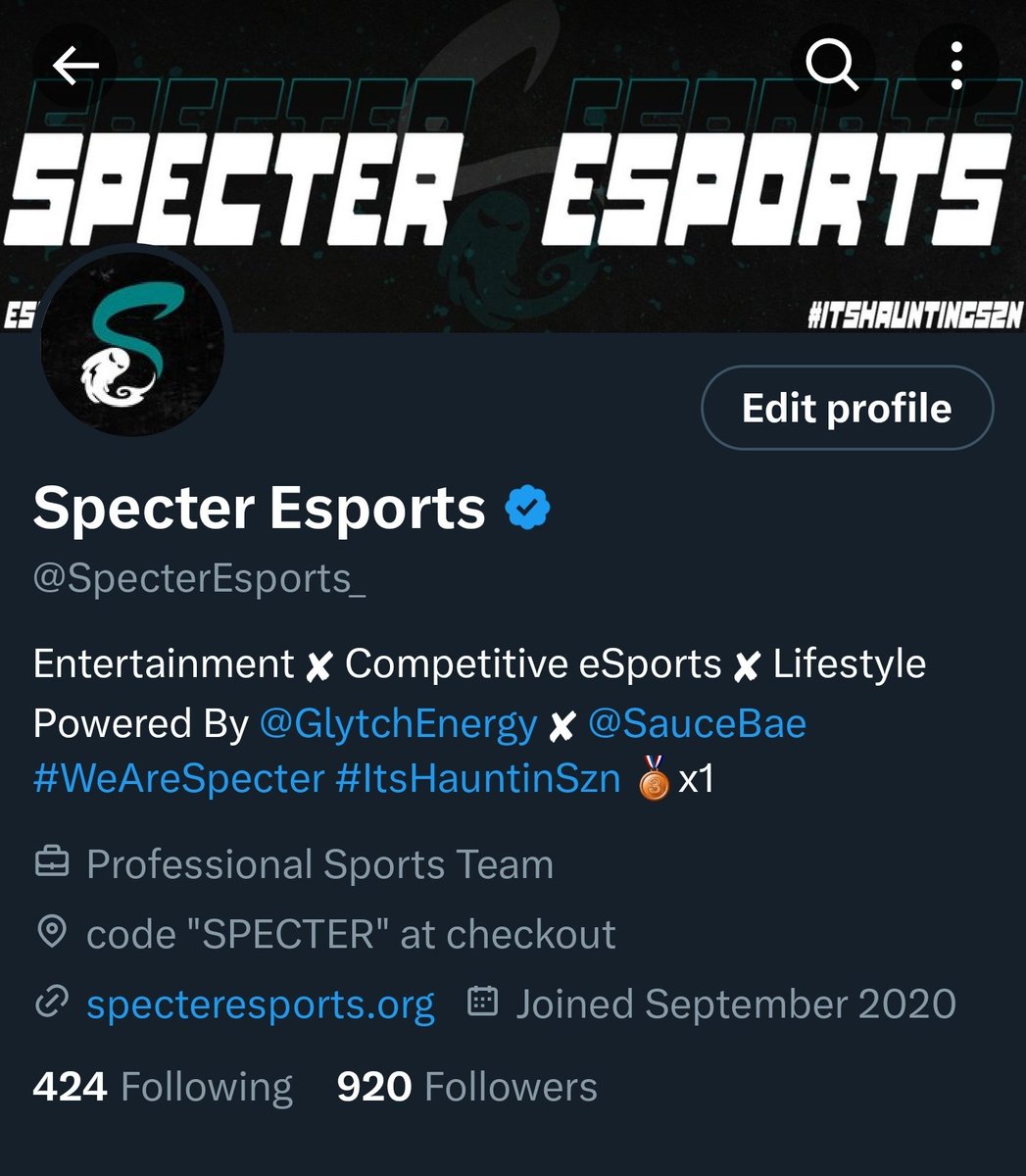 Specter Esports tweet media
