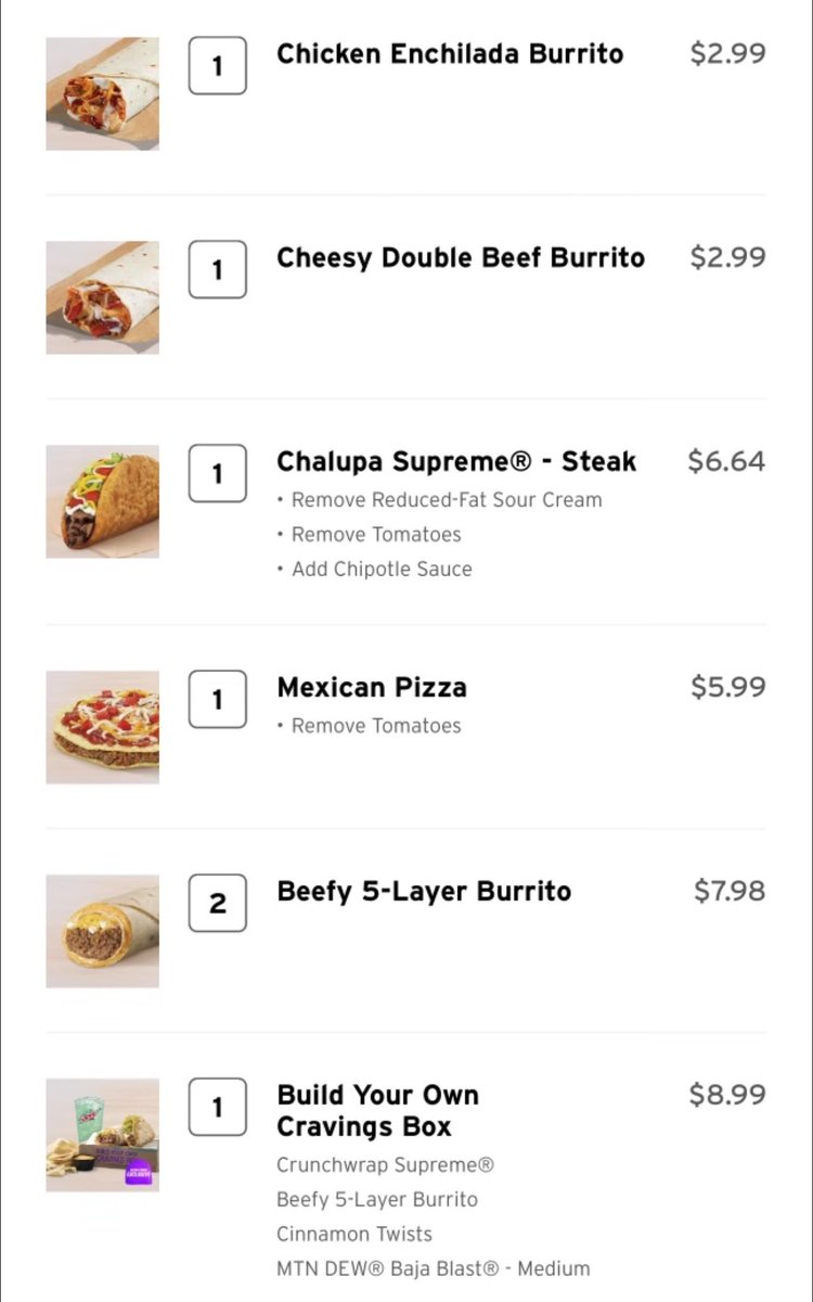 irod6506's tweet photo. @tacobell worst order pick up ever…ask me where the pizza was packaged… https://t.co/PpHhckFbeH