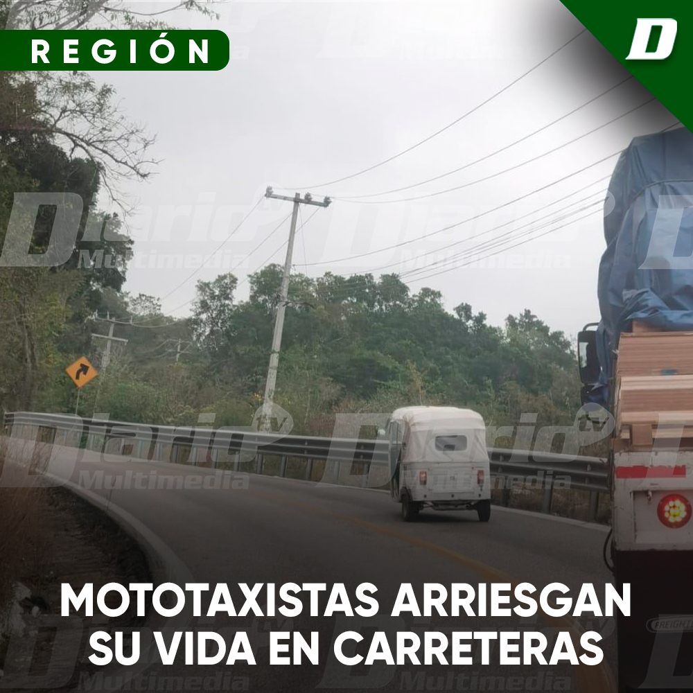 DiarioChiapas's tweet photo. 🟢#REGIÓN | Mototaxistas arriesgan su vida en carreteras

Denuncian que las unidad circulan en vías rápidas donde se exponen a un accidente | #DiarioDeChiapas

📲  https://t.co/PV0kf9qObZ https://t.co/qxikIWNxcR