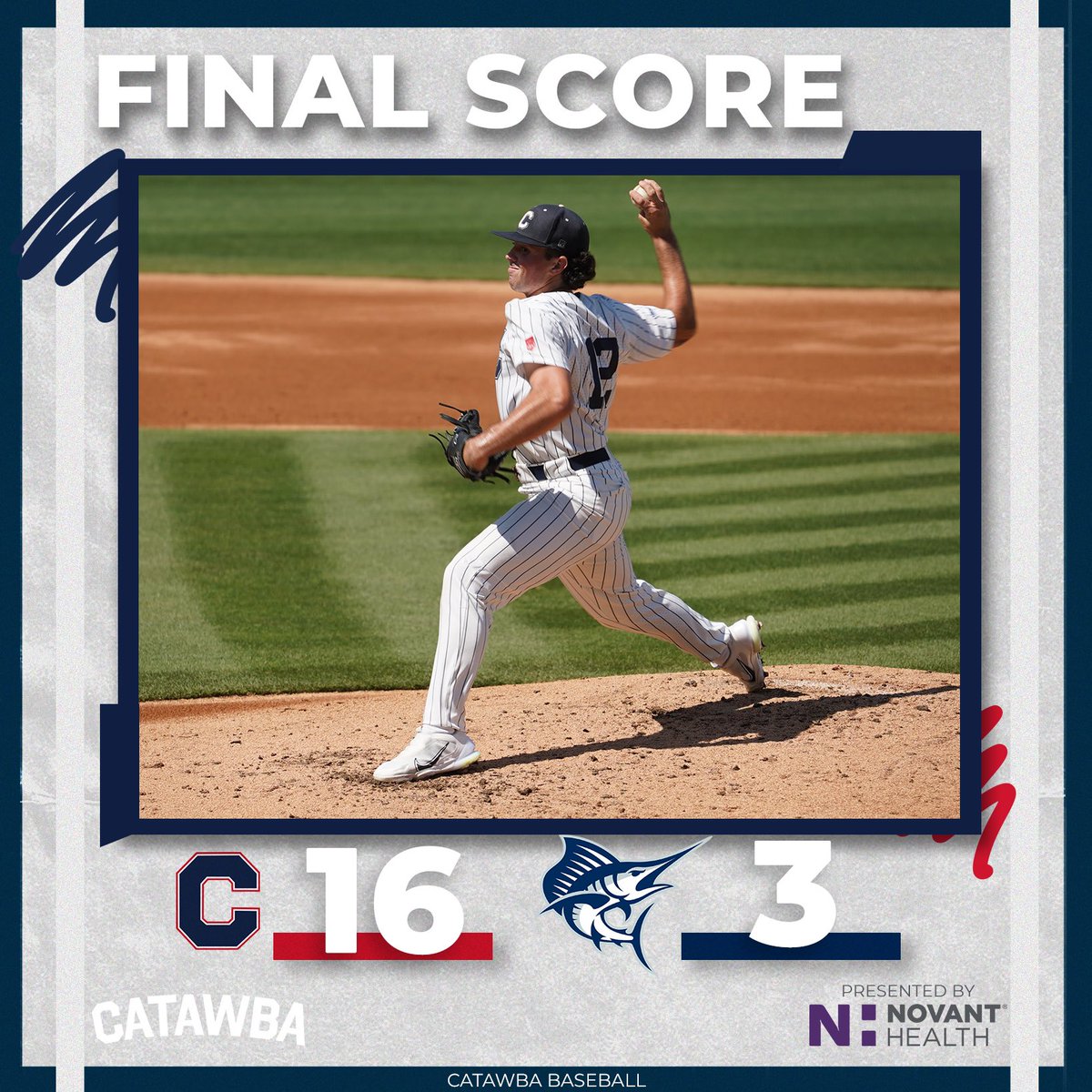 Opening Day Dub!

<a href="/CatawbaBaseball/">Catawba Baseball</a> defeats Palm Beach Atlantic 16-3

Austin Fine goes 7 innings allowing just 2 hits and striking out 5. 

Sam Hunter goes 4-5 at the plate with 6 RBIs

Back in action tomorrow at Nova Southeastern. First pitch set for 7pm