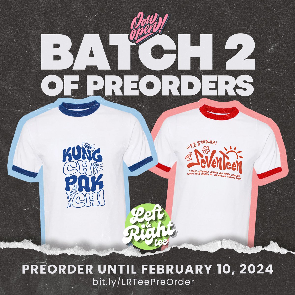 LeftandRightTee's tweet photo. ๐URI CARATDEULโฆ we heard you!
2nd Batch of Pre-orders for our SVT Ringer Tees is NOW OPEN! ๐ซถ๐ป
Available in two designs: GOM (Blue) and SVT (Red)
Pre-order until Feb 10 ๐๐ป https://t.co/YyxQaUTxjj ๐ซถ๐ป
#LeftandRightPreOrder #SEVENTEEN #FollowTourinBulacan https://t.co/3qFGEd1q90