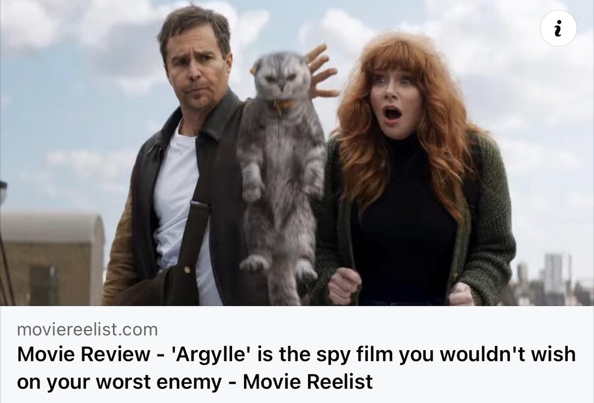 Consider yourself warned moviereelist.com/review/argylle/