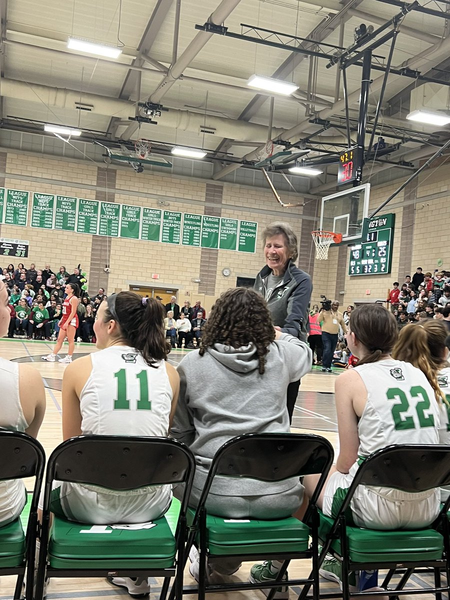 Witnessed history tonight #800 Congrats to the goat of girls basketball!! An amazing coach and an incredible human being!! Thank you for all you have done for girls basketball in Section 1!