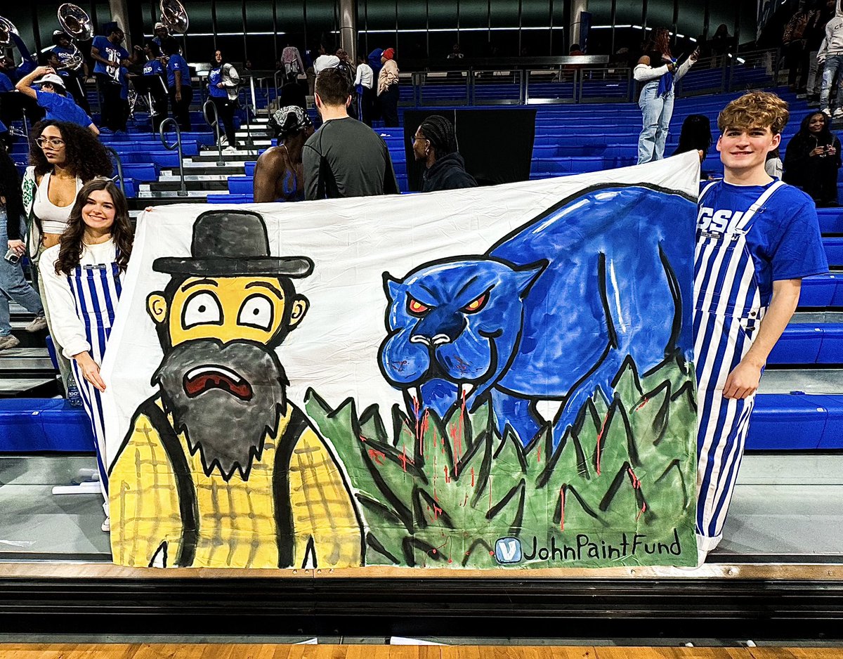 johnlawr3nce's tweet photo. tough loss, but 2nd banner a success! #stateway #georgiastate #gsu #gothers https://t.co/kQliALqMij