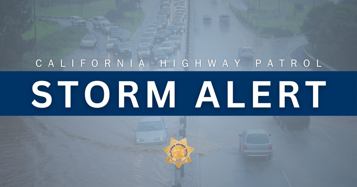 CHP_HQ's tweet image. #California, brace for the #PineappleExpress storm!

1️⃣ Limit travel.
2️⃣ Keep distance &amp;amp; slow down.
3️⃣ Avoid flood-prone areas.
4️⃣ Check your vehicle's safety features.
5️⃣ Stay updated: #Quickmap or 📞 1-800-427-ROAD

Stay safe &amp;amp; informed! #weather #sandiego #losangeles #storm