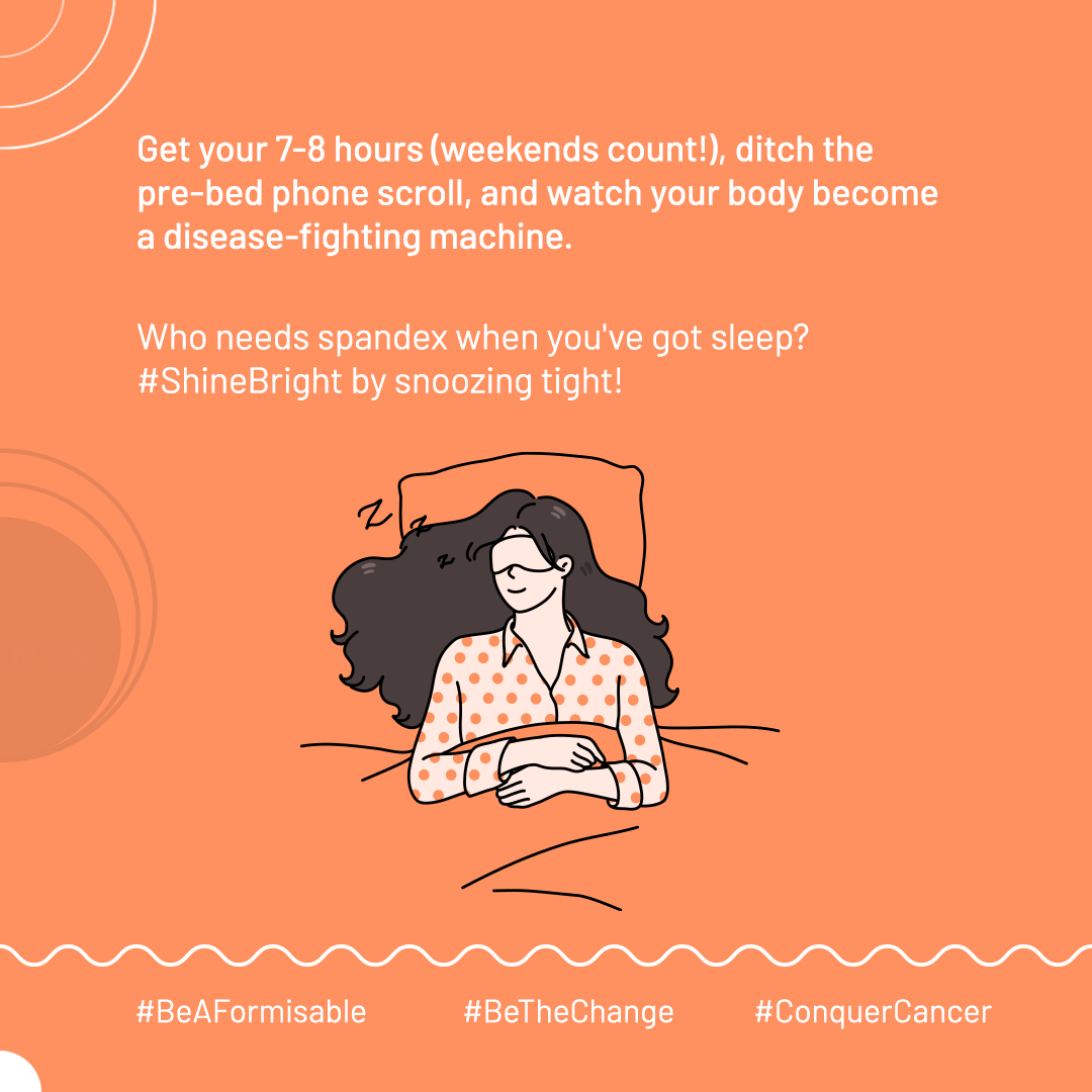 FormisPulse's tweet photo. Don't underestimate your Pajamas! Sleep = DNA repair & immune boost, naturally slashing cancer risk! Get your 7-8 hours (weekends too!) & let your body fight back while you dream. #FightOutCancer #SleepForHealth #BeAFormisable #Formis https://t.co/t0RvMAoUwb https://t.co/HRpFKEpkTH