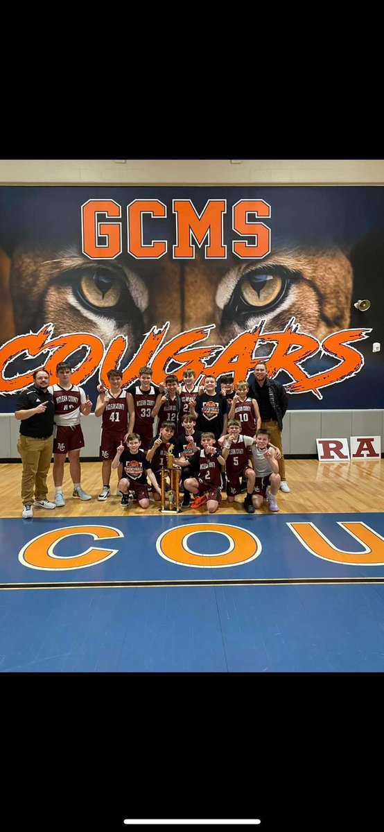 Congratulations for the 1st time in school history your 7th grade GRVC Champions!!!!