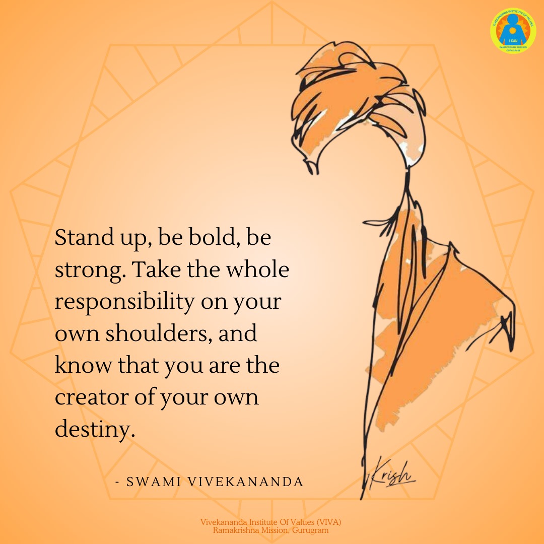 ValuesViva's tweet photo. O you people out there, and we know there are many... Whenever you feel lost, overwhelmed and desperate, May these lines of Swami Vivekananda invoke deep trust, hope and faith in your own self, and capabilities 
Let us pay homage to this great soul, on his janmatithi. https://t.co/TpjrgOM8H2