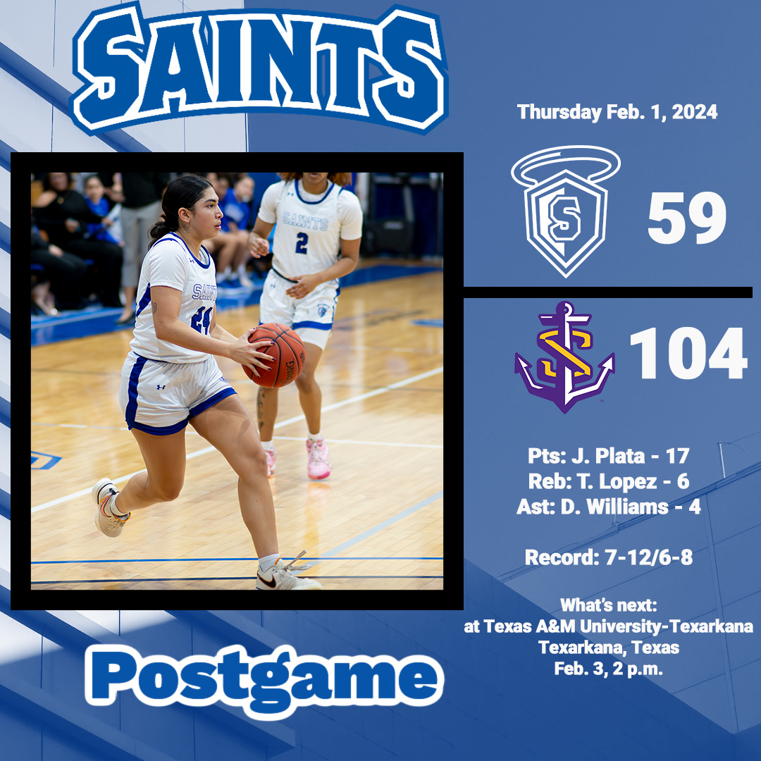 OLLUSaints's tweet photo. #SaintsPostGame: #OLLUWBB lost to LSU-Shreveport 104-59 tonight. Full article will be published soon. #WingsUpSaints https://t.co/Apfc1HuOCu