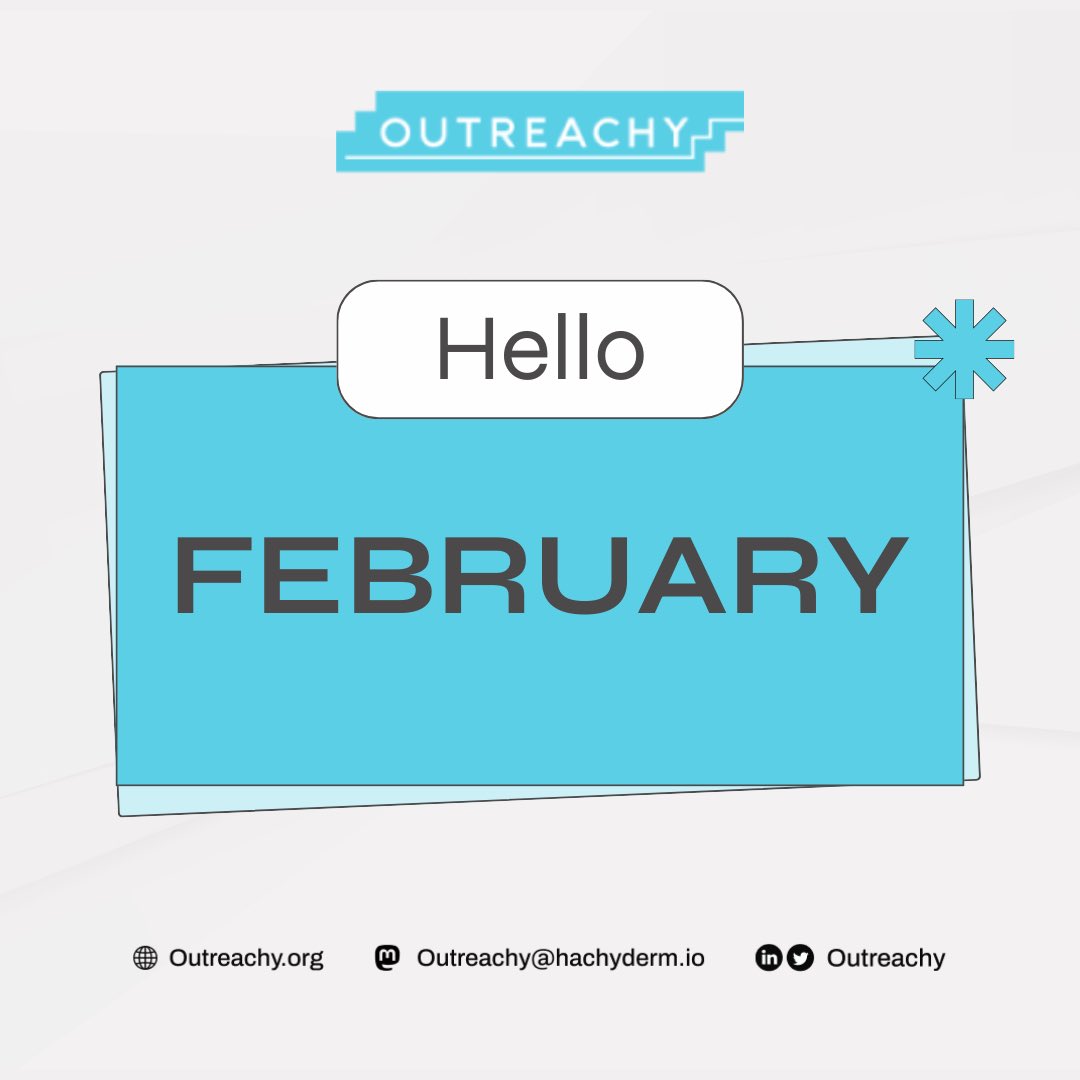 outreachy's tweet photo. Welcome to a new month 🤗 https://t.co/PGWCPIbvbo