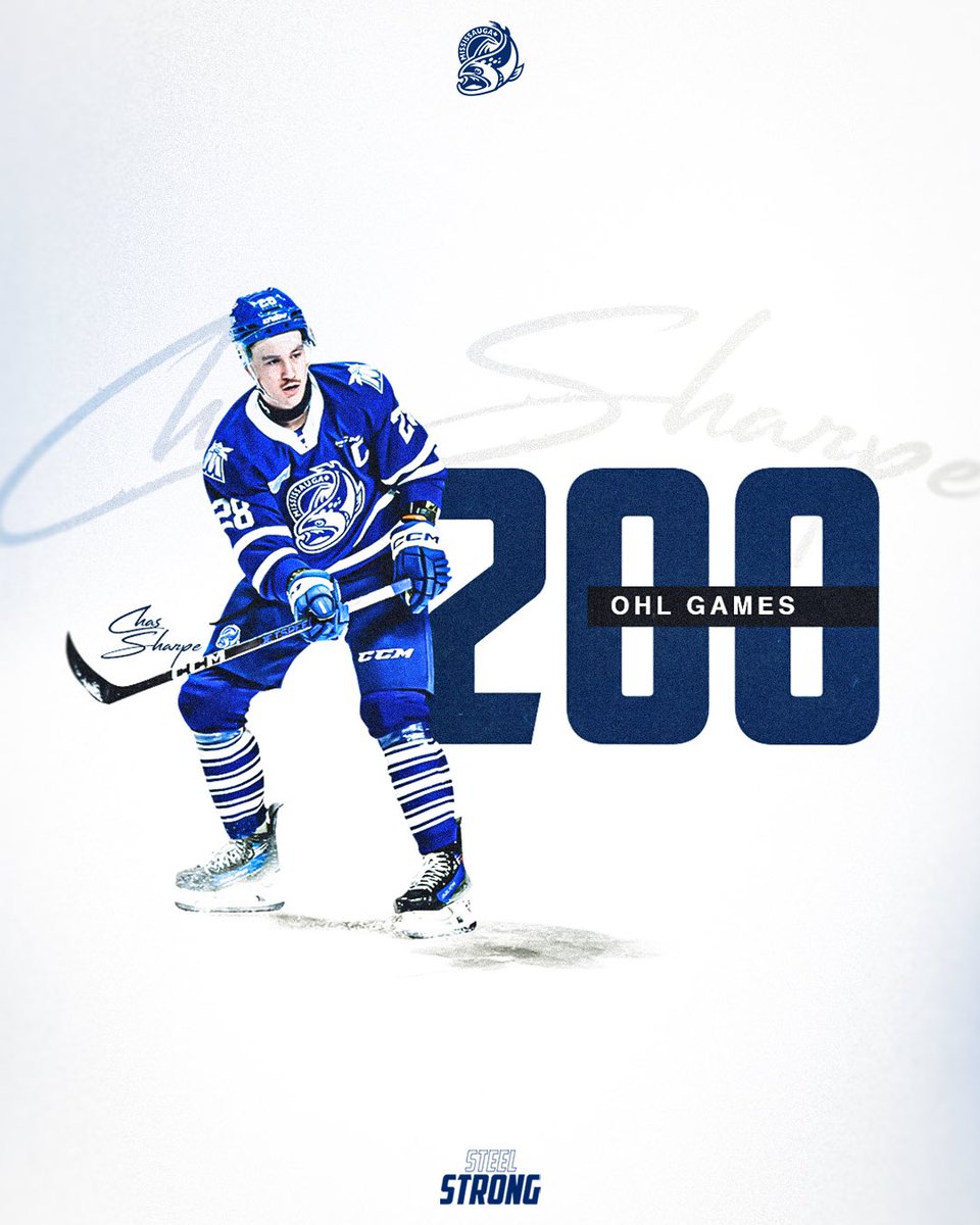 Congratulations to Captain Chas Sharpe on playing his 200th career game tonight! 🙌

#SteelStrong