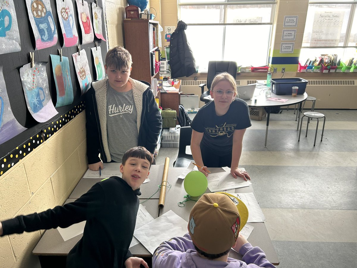 HDDawe's tweet photo. Exploring Bernoulli’s Principle today during our #flight unit. #flight #fourforces #handsonlearning @BrooksideInt #bernoullisprinciple https://t.co/sDI7BkVQkN