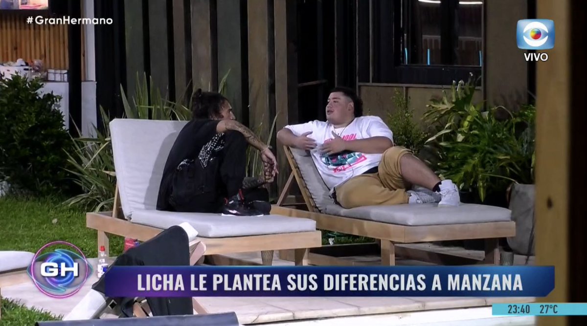 eeemiliano's tweet photo. Licha: "yo lo bueno lo digo en público, lo malo en privado, no espero a que hagan rondita para hablar, eso me parece de cagón"

#GranHermano