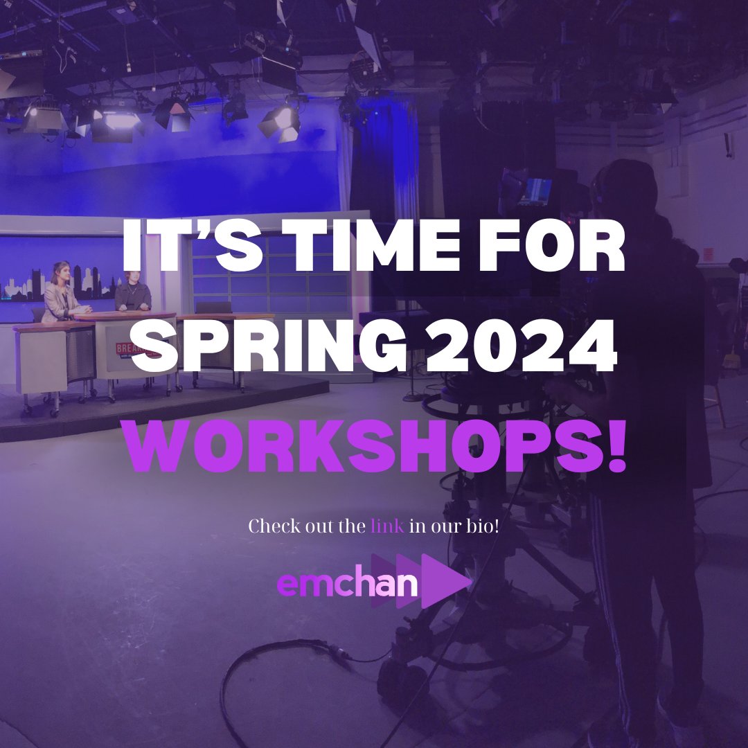 Hiring weekend has come and gone...meaning it's time for the Spring Workshops!

Want to polish off your camera skills? Beginning your journey to directing? The workshops are a great place to start!

Check our website for when and where the workshops are - we'll see you then!