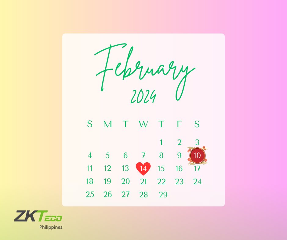Welcome February with open arms! Embrace the month of love, opportunities, and innovation.
Here's to new beginnings and endless possibilities. 

#FebruaryVibes #Love #Opportunity #Innovation #BiometricAccess #Enhancesafety #ZKTecoSmartSolutions #ZKTecoSafety #ZKTecoSafety #ZKTeco