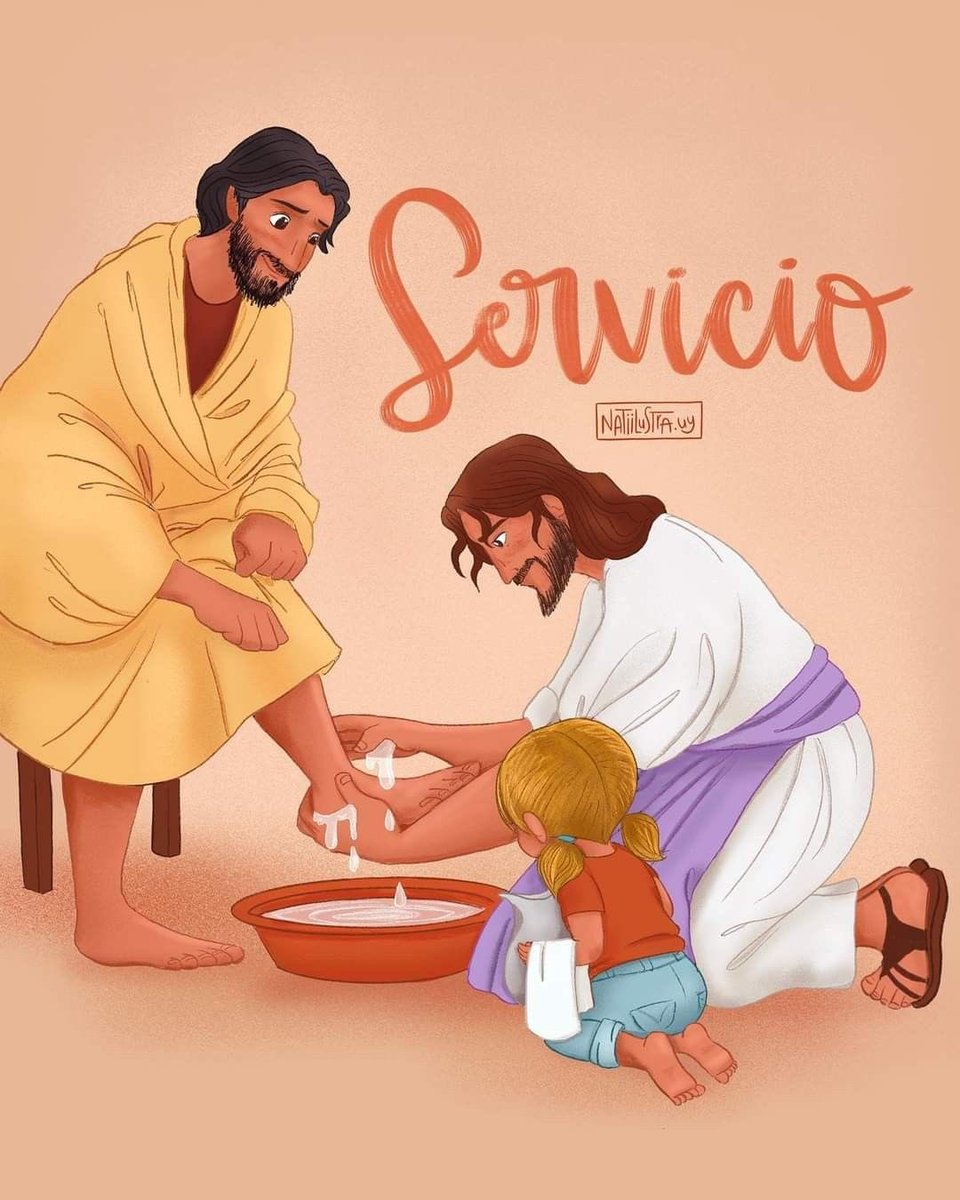 Así nosotros hoy, siguiendo el ejemplo de Jesus ❤️