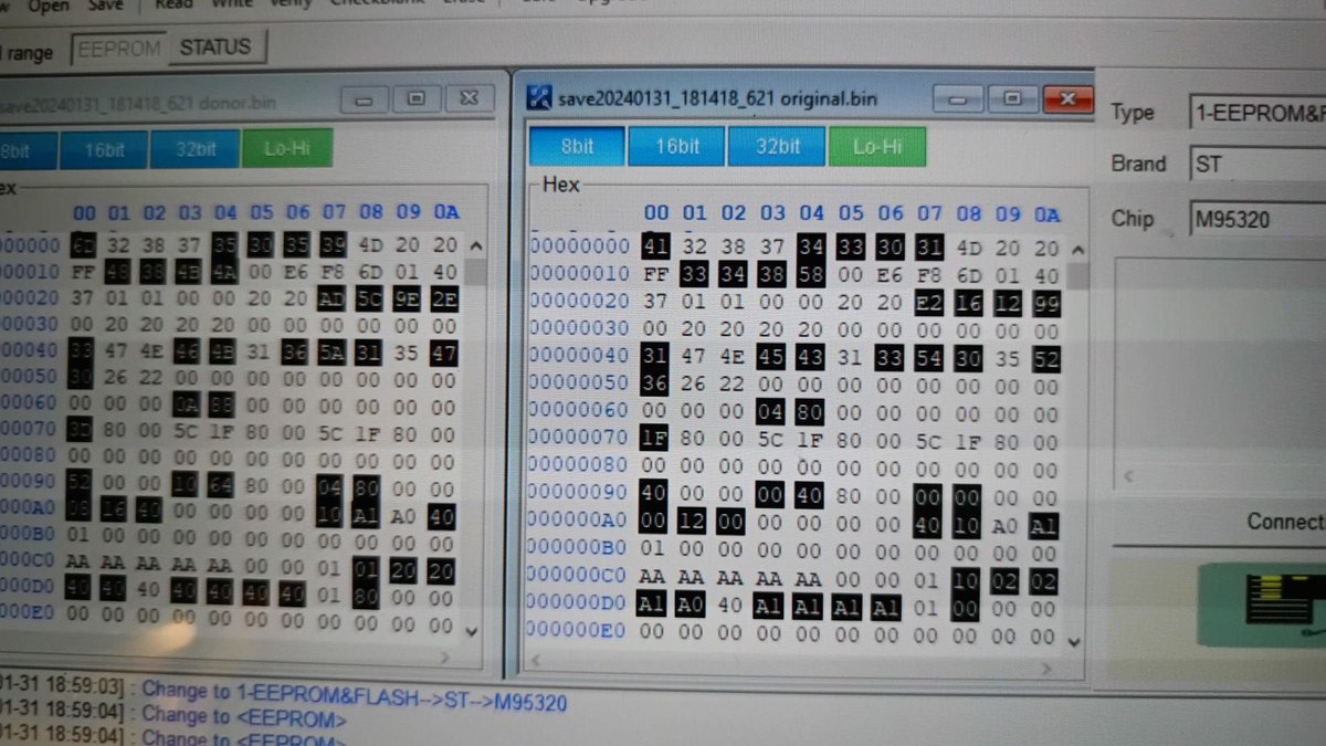 Xhorsevvdi's tweet photo. Module cloning chevy with #xhorse vvdi prog ☑️☑️
📸 Qusai Marji
#vvdiprog #chevy #ecuclone #moduleclone #datacomparison https://t.co/qH69fseMxc
