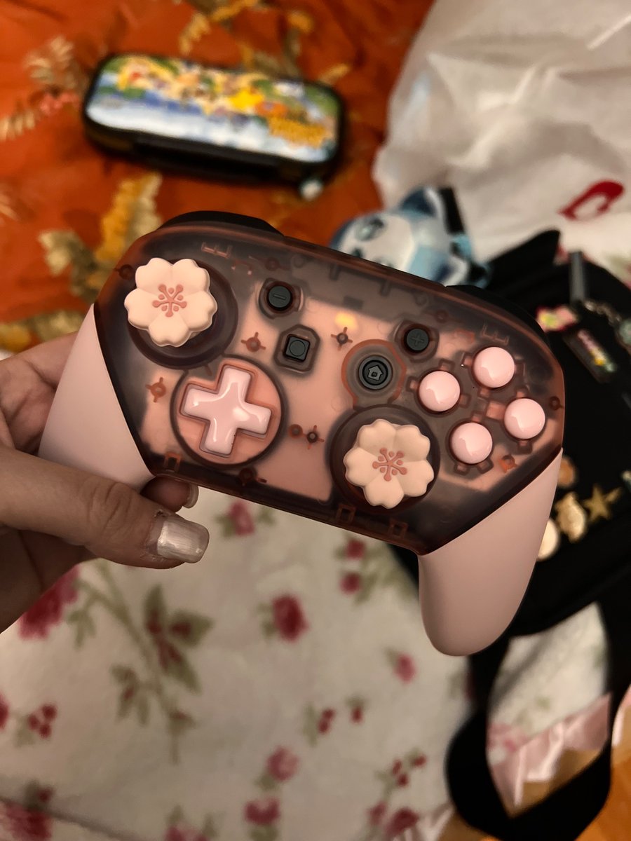 SourceSSB's tweet photo. Anyone know where I could find casted sticks or proper thumb stick covers for a pro controller? These don’t fit on the thumb sticks the same way they do on the joycon. https://t.co/hNaWsFQ2UM