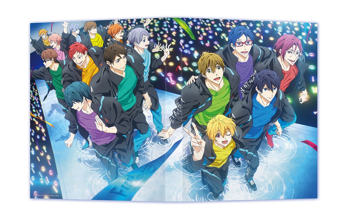 iwatobi_sc's tweet photo. ／
  𝐅𝐫𝐞𝐞! 𝟏𝟎𝐭𝐡 𝐀𝐧𝐧𝐢𝐯𝐞𝐫𝐬𝐚𝐫𝐲
－𝐌𝐞𝐦𝐨𝐫𝐢𝐞𝐬 𝐨𝐟 𝐒𝐮𝐦𝐦𝐞𝐫－
 Blu-ray&amp;DVD 3月6日発売
＼
描きおろしデジパックには遙たち総勢15名がさいたまスーパーアリーナに登場✨こちらのイラストを使用したビジュアルアートボードも封入！
https://t.co/6yQHEwv2Jx
#Free_10周年 https://t.co/e6lfjryAxS