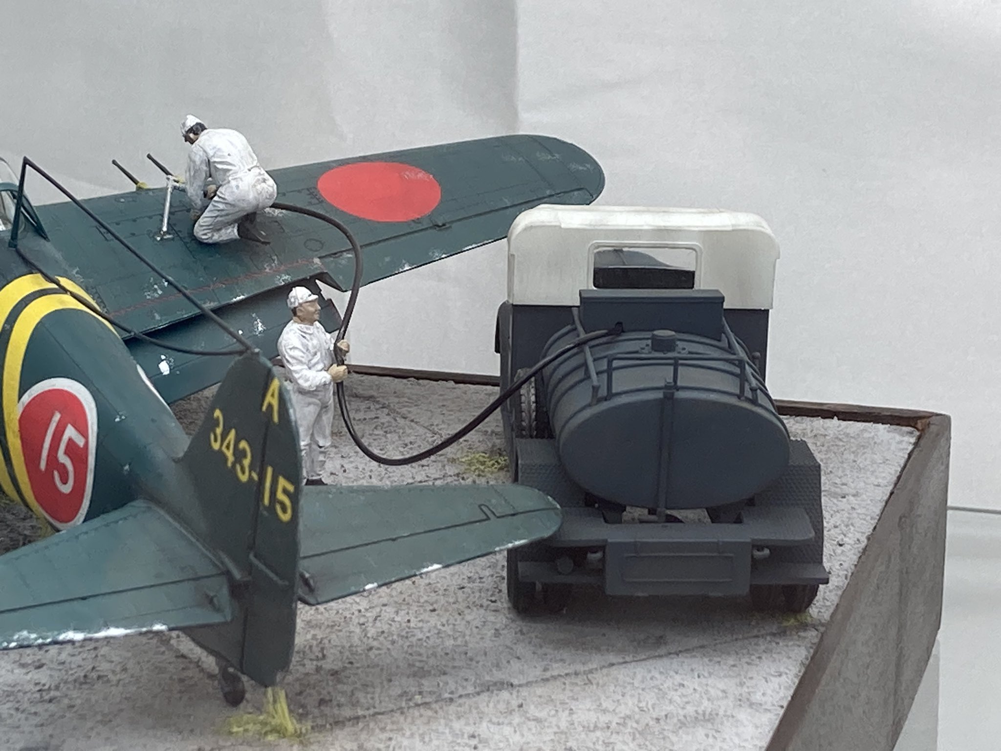 1/48 雷電、紫電改　ジオラマセット クローデル@北大プラモ部 on X: 