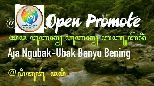 💙⚘⁀⋱  Open Promote
⋱‿⚘💙

#programfolback
#milenialku 

Rusuh ing papan kang wis tentrem.

Follow ⬇️
<a href="/herry_wl/">Herry Herry🇲🇨🇲🇨</a>

Cc ⬇️
<a href="/TheArieAir/">Arie Dirgantara</a> 
<a href="/wiwikherma/">Wiwik Hermawati</a> 
<a href="/Evie19101/">Evie1910</a> 

🔃❤Reply 

Ngubak ubak banyu bening
