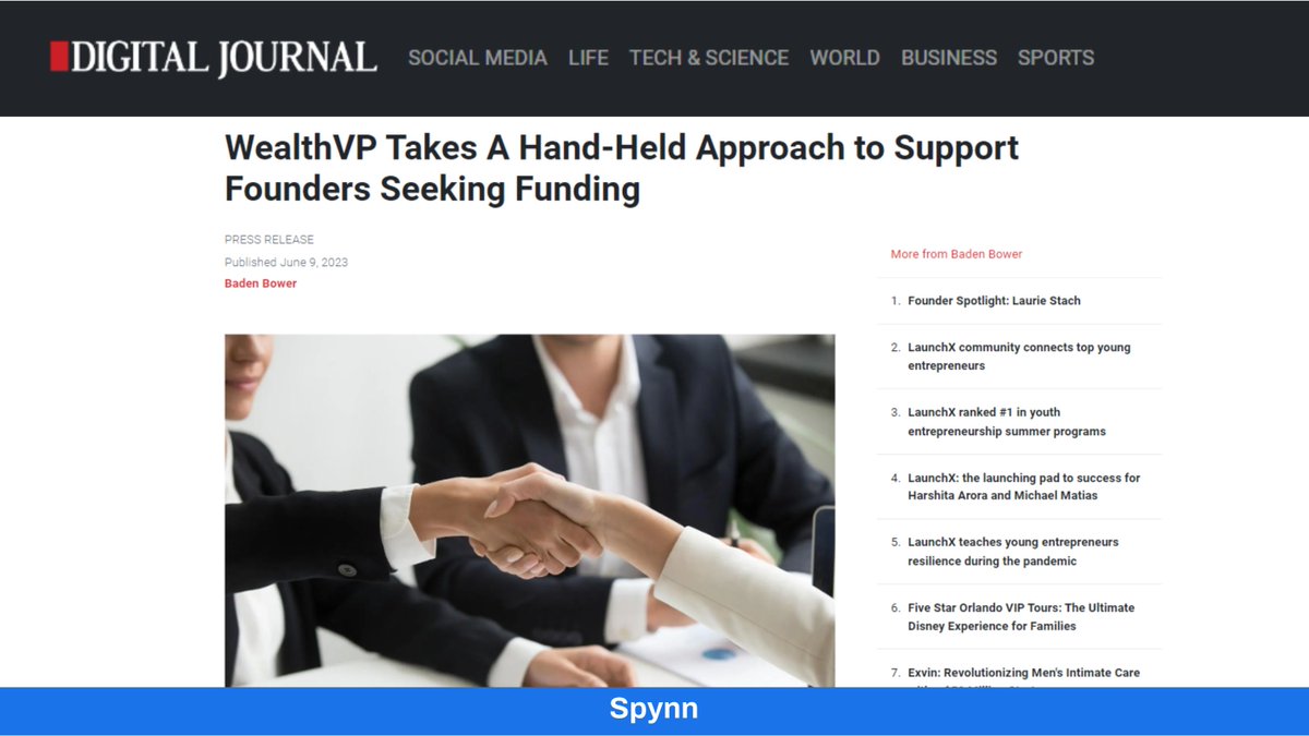 spynn_co's tweet image. 🚀📰 Spynn&apos;s PR expertise takes Wealth VP to new heights! Contact us now to supercharge your brand&apos;s recognition and trust. 

#SpynnCo