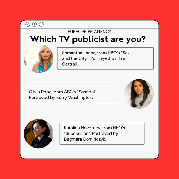 Have you ever wondered what kind of publicist are you?🤔Who fits you the best? Tell us which publicist fits you the best😁#purpose #photography #rebrand #headshots #purposeprsgency #PRagency #publicrelations #storytellers #pitch #prgirl #press #media #nationalpress
