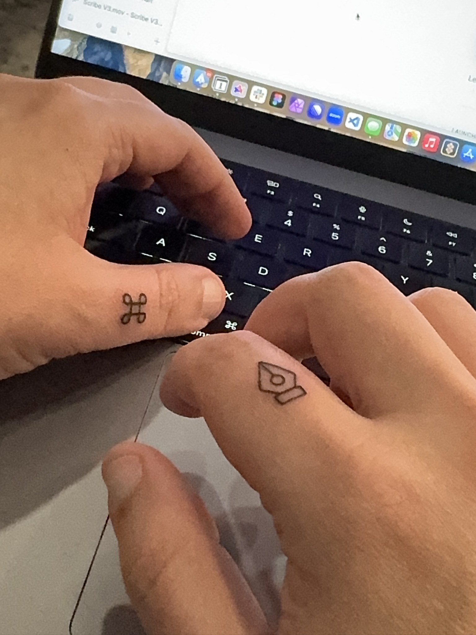 Matching tatts with my baby sister @shan #fyp #matchingtattoos #cuteta... | Finger  Tattoos | TikTok