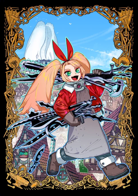 ツインテールの日なのでビッグツインテールガールとツインテールビッグガールです 