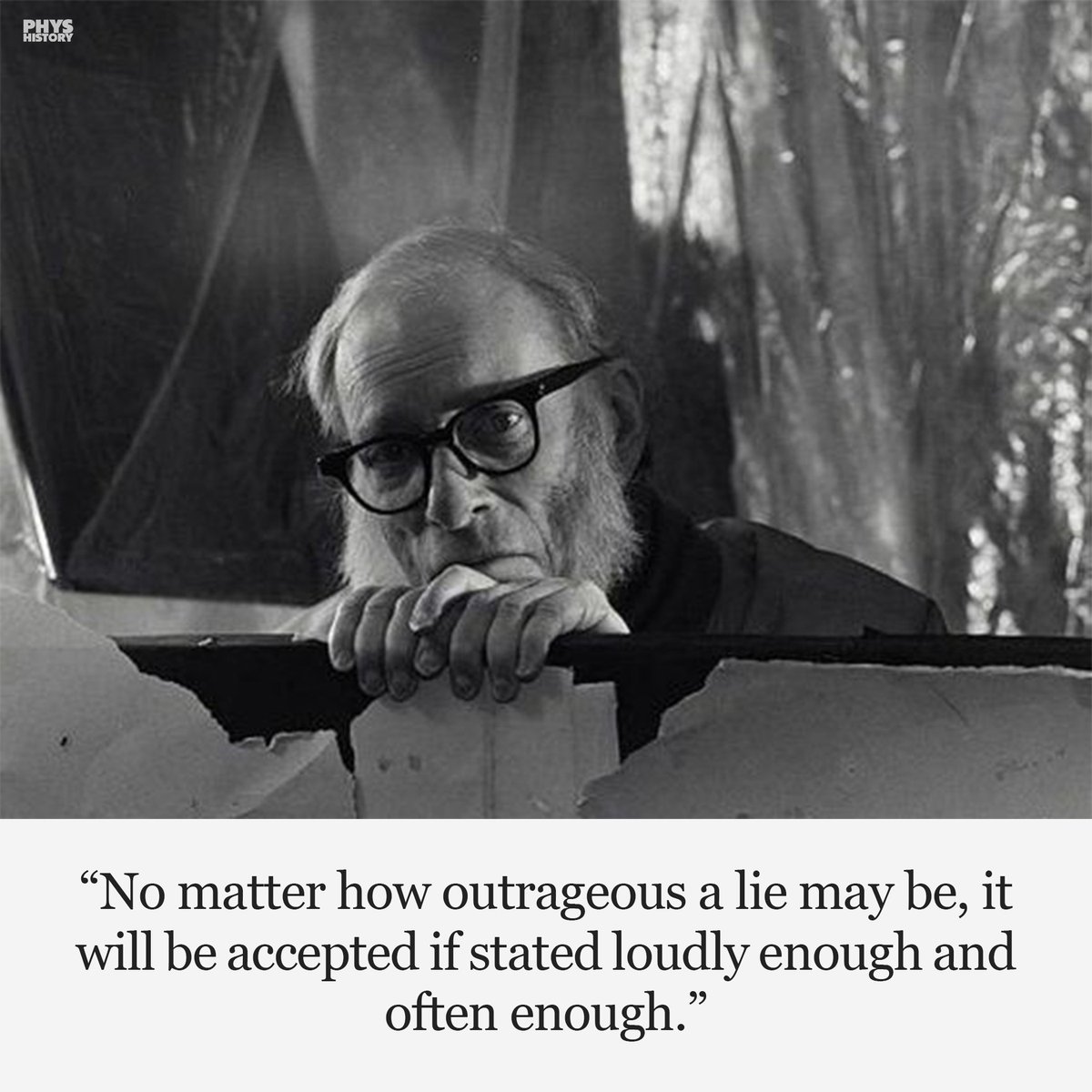 PhysInHistory's tweet photo. Isaac Asimov on lies ✍️