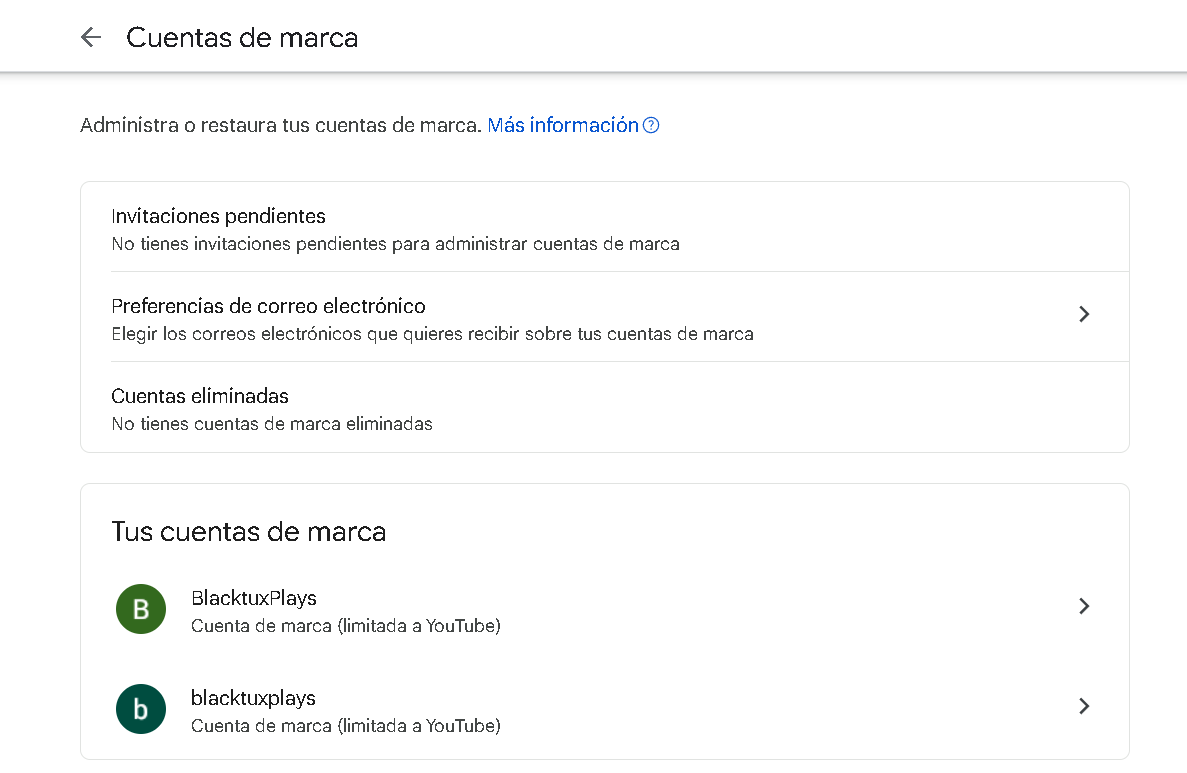 AaMm033's tweet photo. @TeamYouTube Aqui se muestra el inconveniente que presento. trate de habilitar el canal por si estaba oculto y lo que hizo fue crear uno nuevo. https://t.co/PhcPWrfvm3