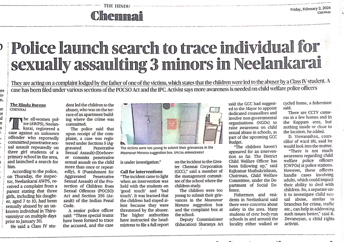 RKoffice3's tweet photo. Today's Hindu newspaper Dt. 02.02.2024 https://t.co/bxoTJM6N7B