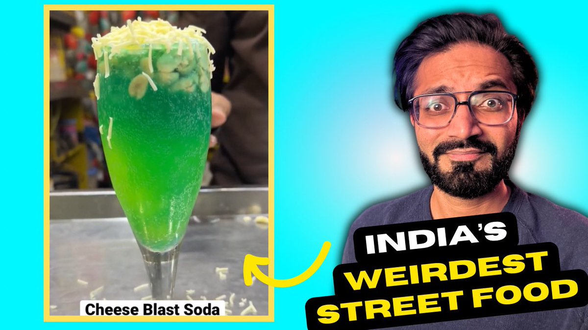 RadioRangrez's tweet photo. I reviewed INDIA’s Weirdest Street Food!! 

WEIRDEST INDIAN STREET FOOD REVIEW | The RJ Vaibhav Show
https://t.co/Tz6OvBIUKr

#indianstreetfood #streetfood #weirdindianfood 

#Therjvaibhavshow https://t.co/3iv60QmPqX