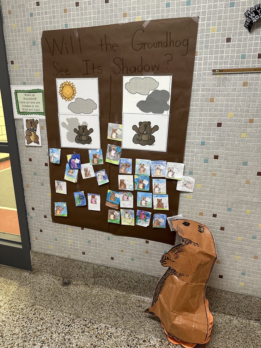 Will the Groundhog see its shadow tomorrow?? First Graders made their predictions!  #CantStopWontStop #Allin #SCESLearners #PrideandExcellence