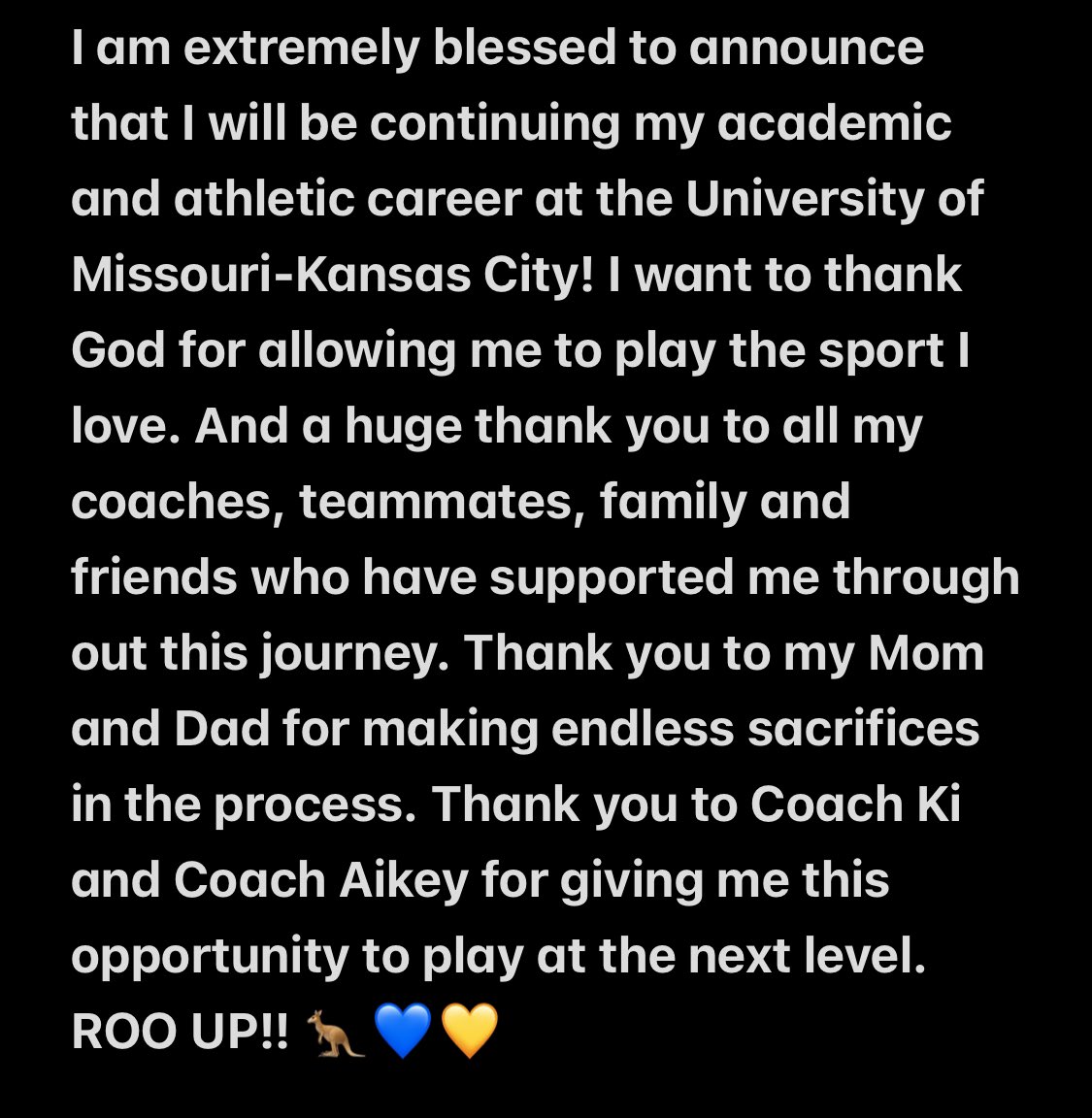 IowaPremierFP's tweet photo. VERBAL COMMIT ALERT!  CONGRATS to Iowa Premier National's @maya_anthony21 as she accepts a scholarship offer to play softball for Coach @KStokes10 &amp; the UMKC Roos!!
So proud of you, MYA! 
#AnotherD1. #IPFLIFE💛🖤💛🖤 https://t.co/IdFdpNkfao