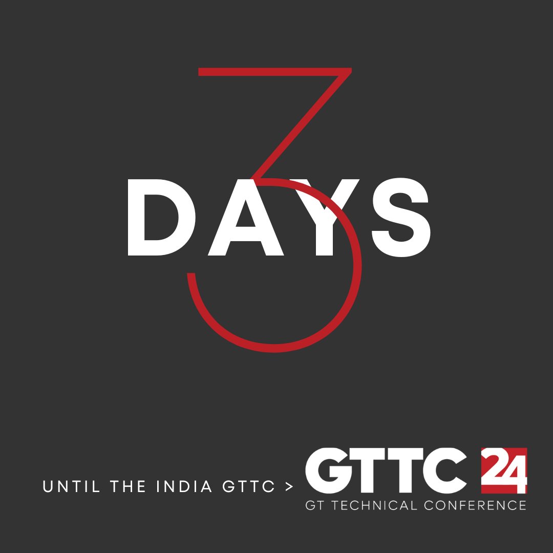 GTSUITE's tweet image. Only 3 DAYS LEFT from the 2024 India Gamma Technologies Technical Conference (GTTC)! Have you registered?  
 
Do so today: hubs.ly/Q02jngdx0  
 
#GTTC #WeAreGT #GTSUITE #simulation #conference