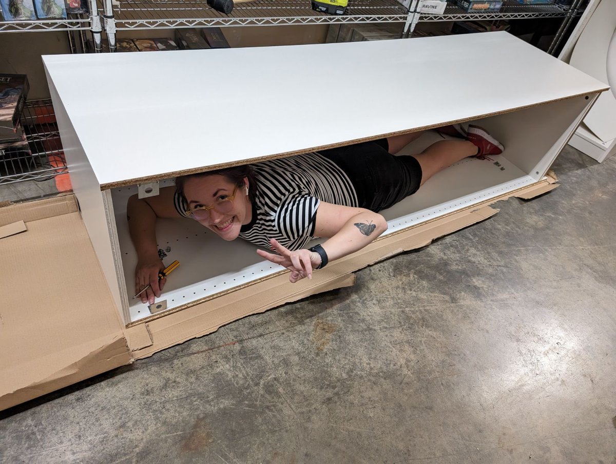 bugcatcherkate's tweet photo. Having a normal time at work 🤣🤣🤣 I can build IKEA Pax shelves in my sleep now
#upgradeunlocked #goIKEAgo https://t.co/YygppjsyXB